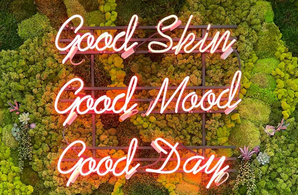 good skin good mood good day — moss wall at waverly dermspa