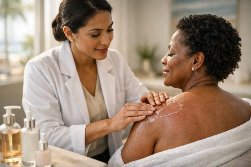 After-Sun Skin Calming: What Helps