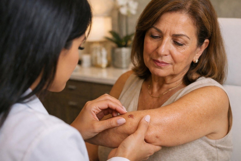 Is That Scab That Won't Heal Skin Cancer?