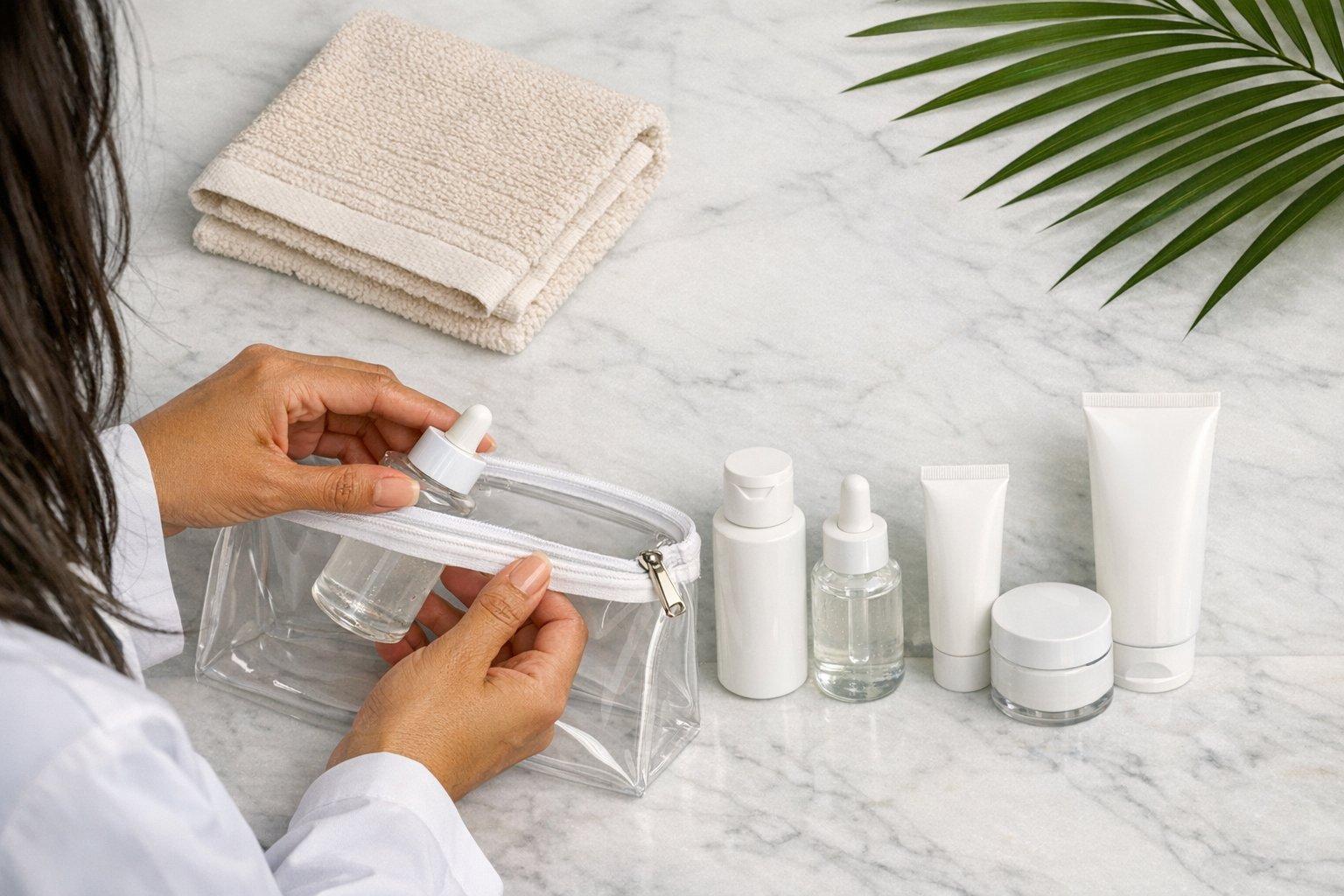 Travel Skincare Packing List (Minimal but Effective)