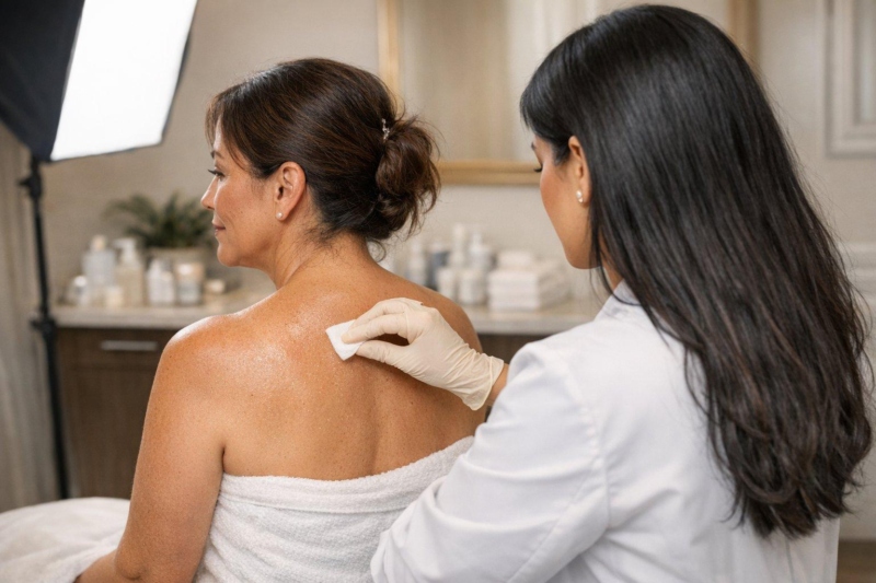 Chemical Peel for Back Acne and Chest Breakouts (Acne Mechanica) in Fort Lauderdale