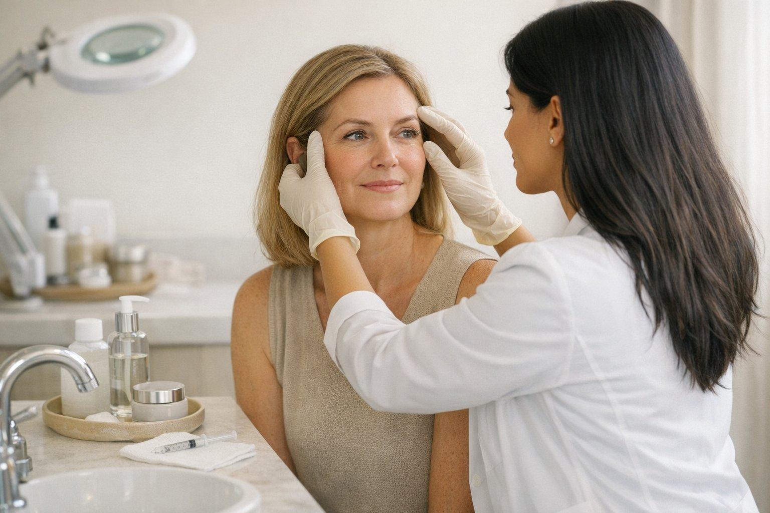 Hyaluronic Acid Fillers for Sunken Temples and Lateral Brow Ptosis in South Florida