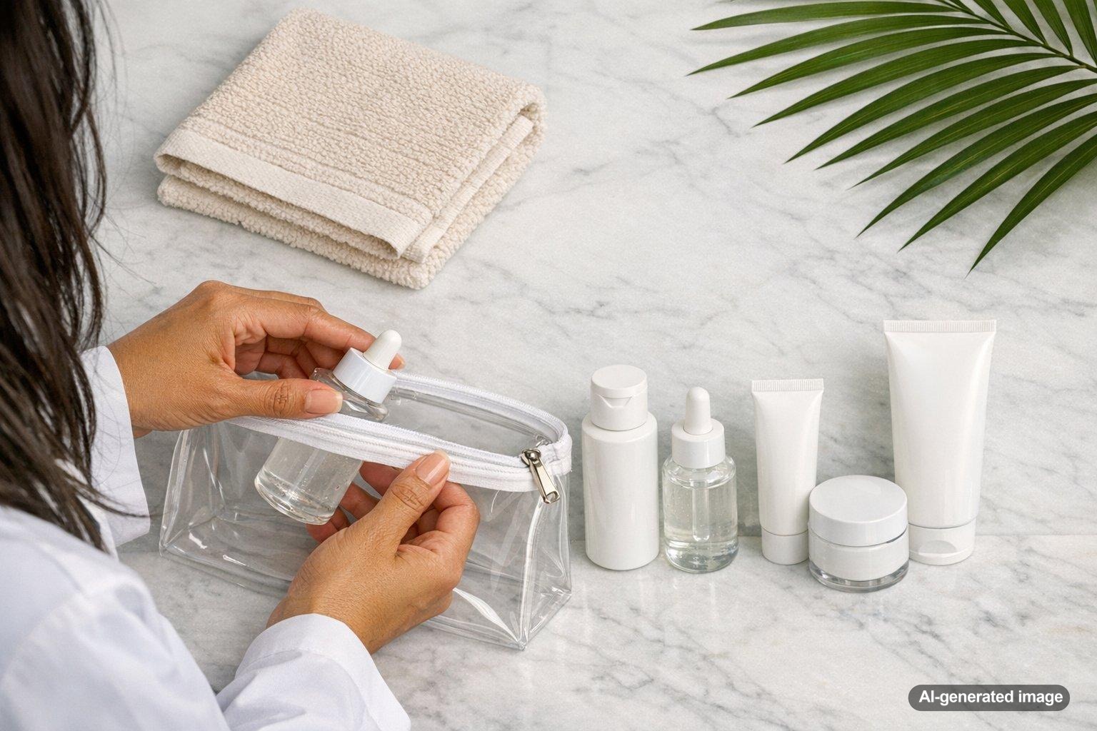 Travel Skincare Packing List (Minimal but Effective)