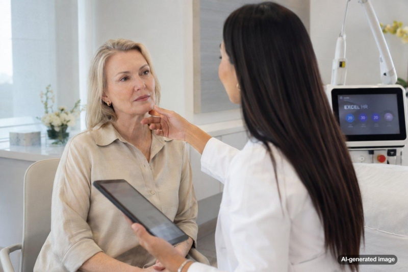 Excel HR for Post-Menopausal Facial Hair in Women