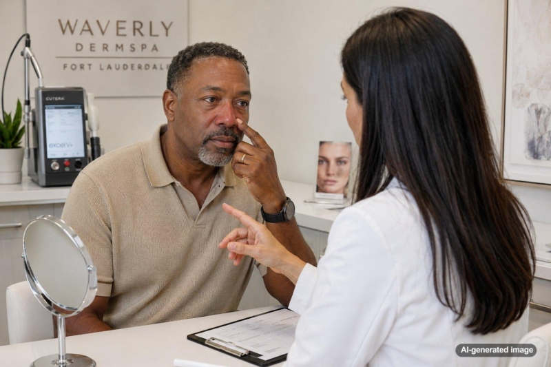 Excel V+ for Persistent Redness Around the Nose in Fort Lauderdale