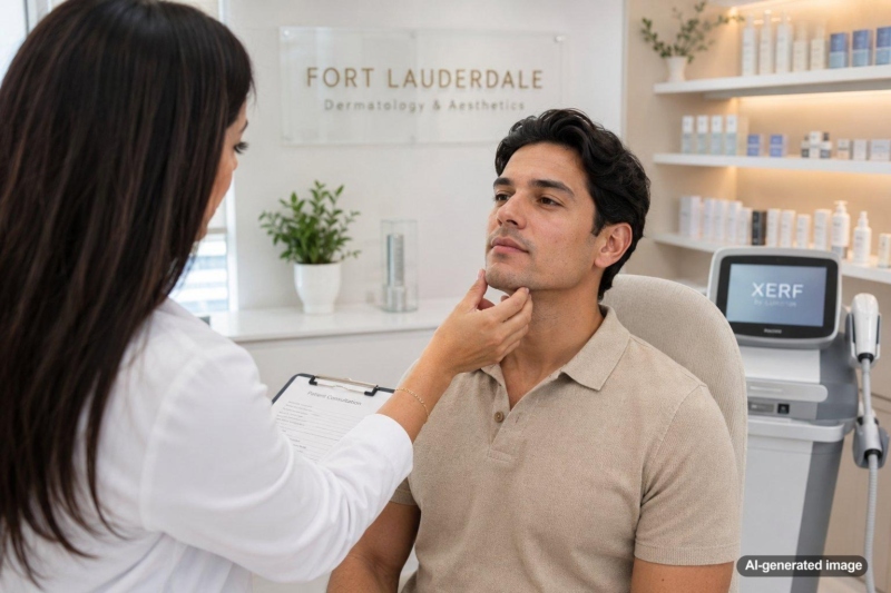 XERF for Men With Loose Jawline Skin in Fort Lauderdale