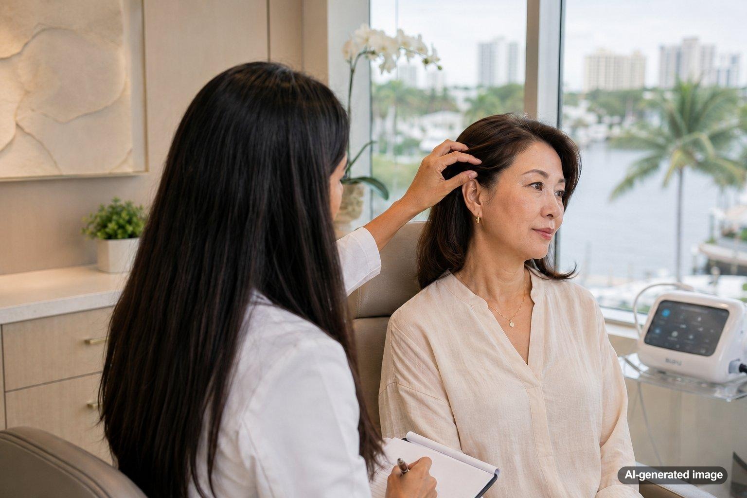 PDT for Actinic Keratosis on the Scalp and Ears in Fort Lauderdale