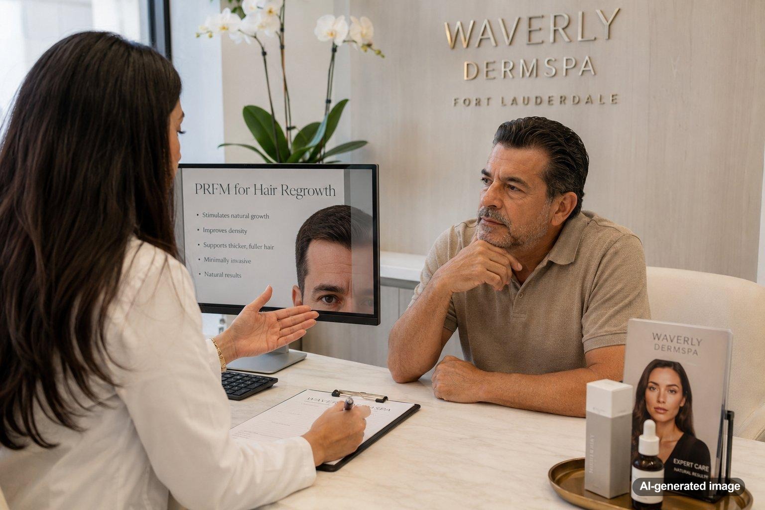 PRFM for Beard Growth and Patchy Facial Hair in Men