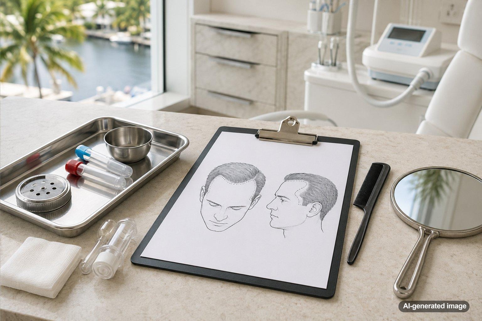 PRFM for Hair Loss in Men With Receding Hairlines in Fort Lauderdale
