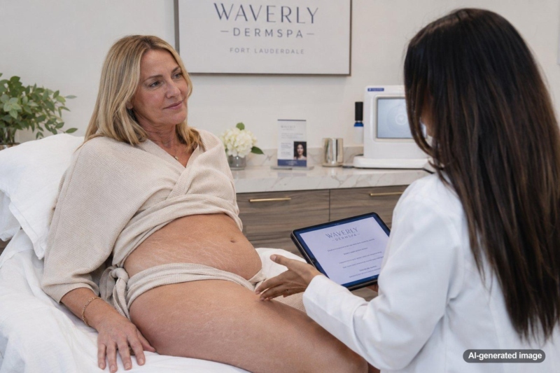 Tetra CoolPeel CO2 for Stretch Marks on the Abdomen and Thighs