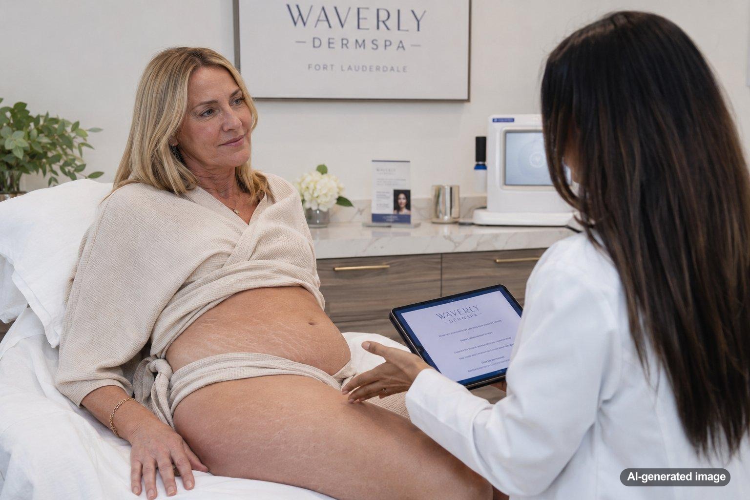 Tetra CoolPeel CO2 for Stretch Marks on the Abdomen and Thighs