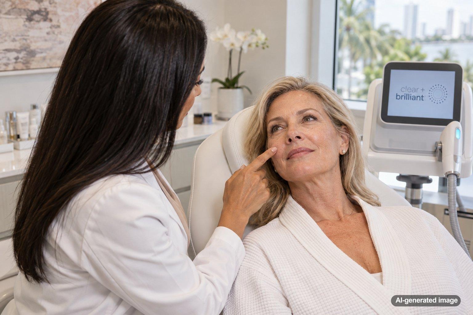Clear + Brilliant Touch for Maintenance Between More Aggressive Laser Treatments
