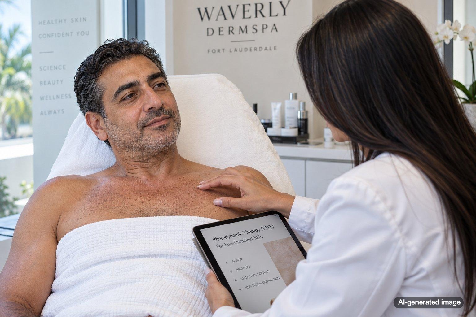 PDT for Sun-Damaged Skin on the Decolletage