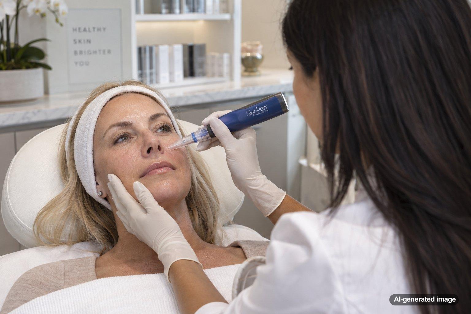 SkinPen for Enlarged Pores on the Nose and Inner Cheeks