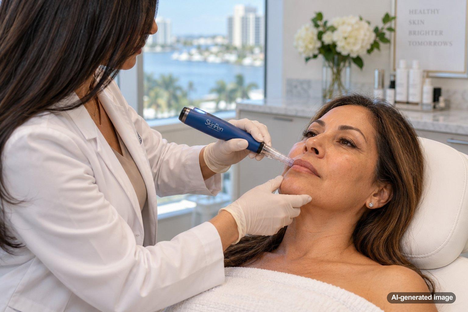 SkinPen for Fine Lines Above the Upper Lip