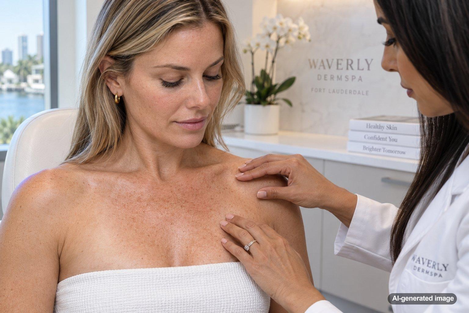 Why Is the Skin on My Upper Chest Rough From Years of Sun Exposure?