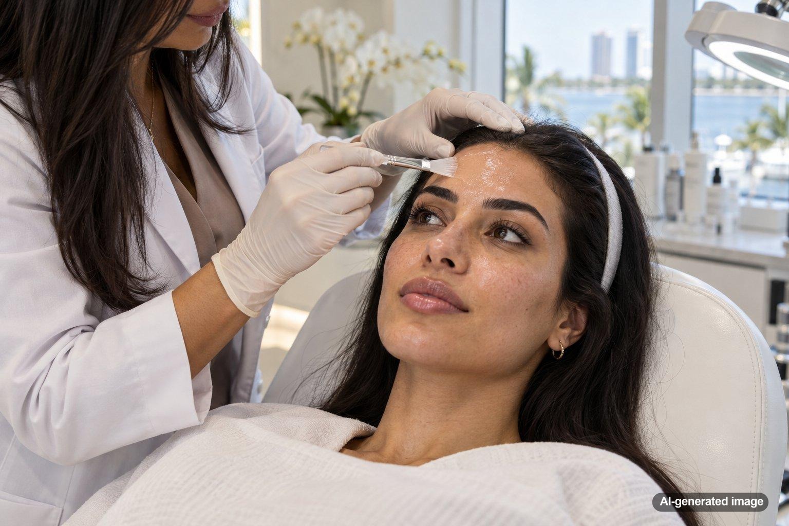 PDT for Field Treatment of Sun Damage on the Forehead