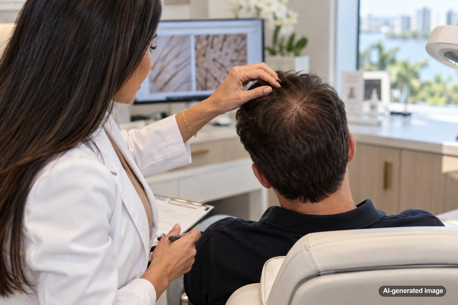 PRFM for Early Crown Thinning in Men