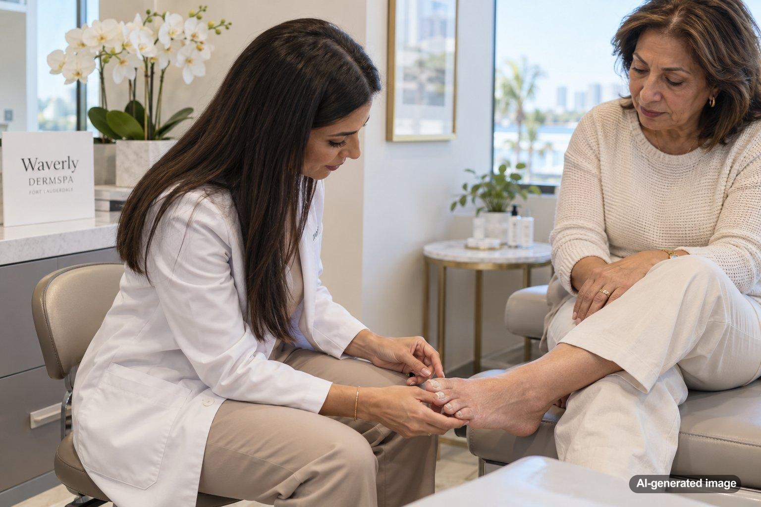 Why Do My Toenails Turn White and Chalky on the Surface?