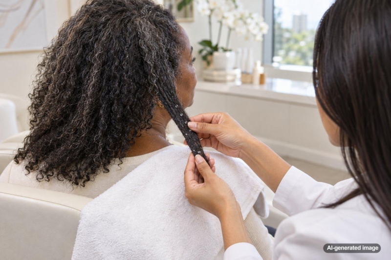 Why Does One Section of Hair Seem to Repel Water?